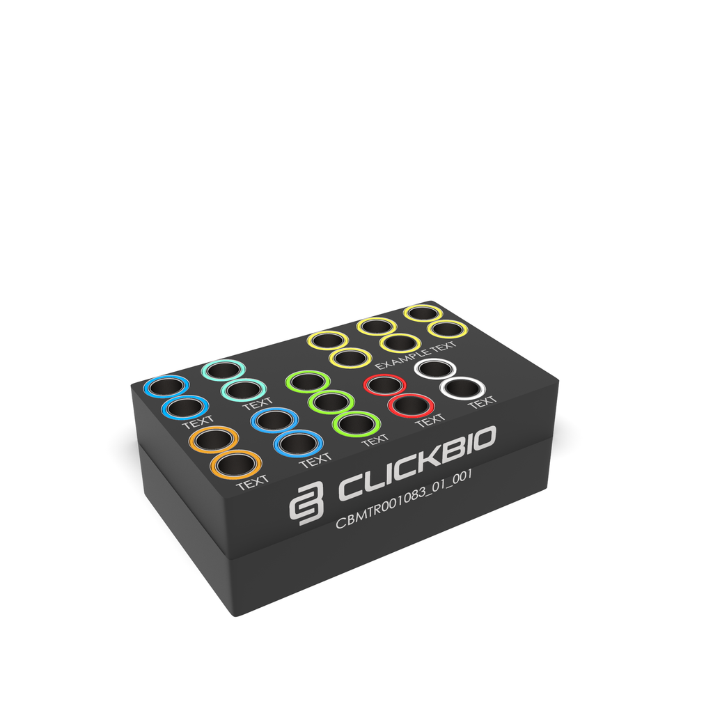 Custom Labeled Tube Rack